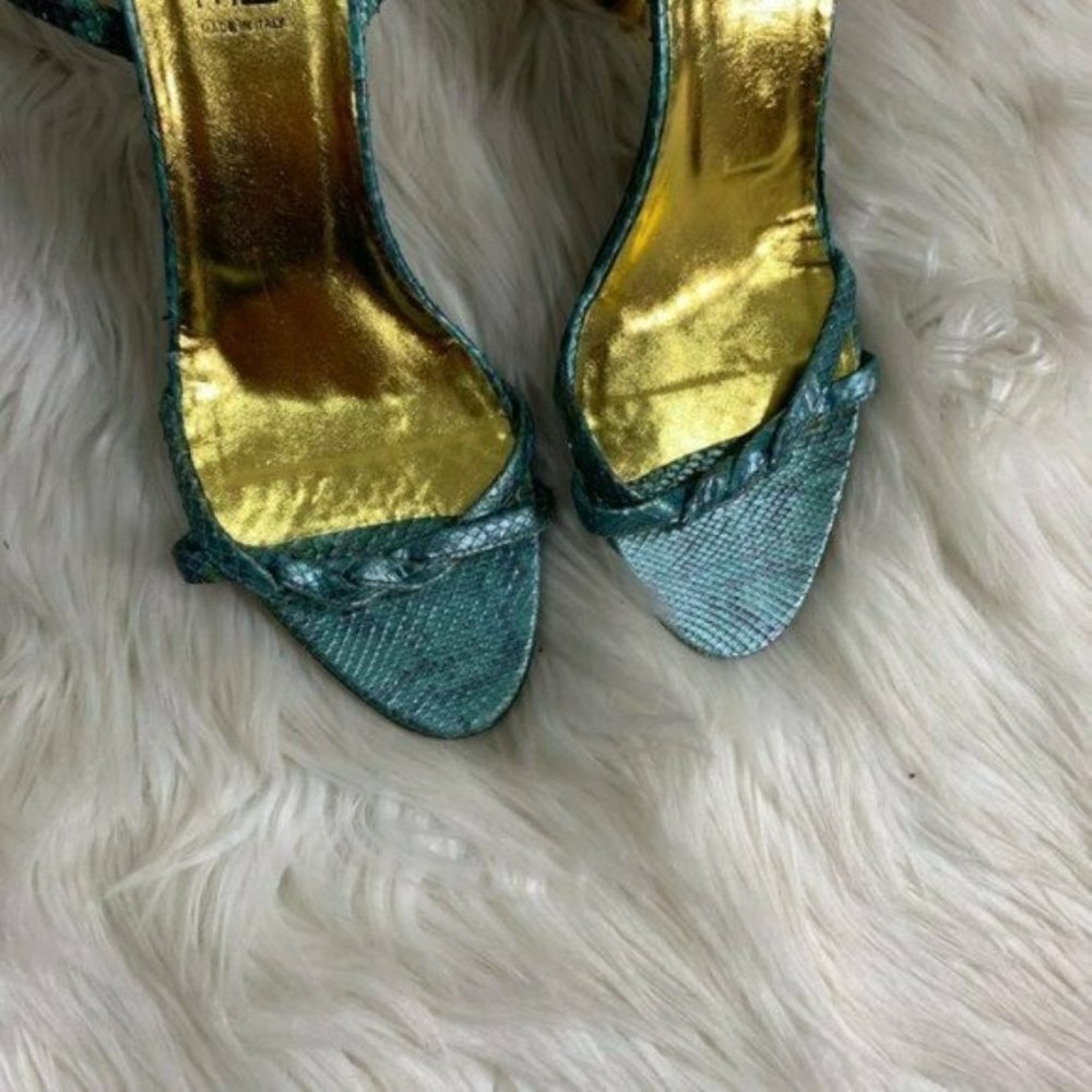 Gianni Versace Couture New Python Strappy Heels Si - image 3